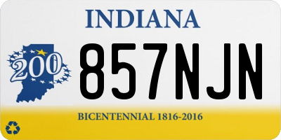 IN license plate 857NJN