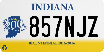 IN license plate 857NJZ