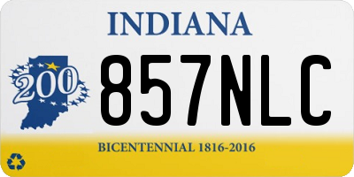 IN license plate 857NLC