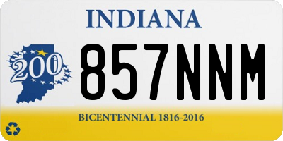 IN license plate 857NNM