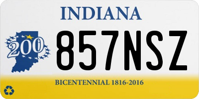 IN license plate 857NSZ