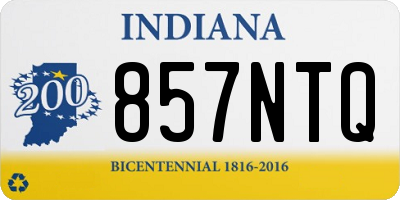IN license plate 857NTQ