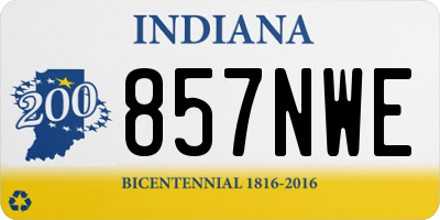 IN license plate 857NWE