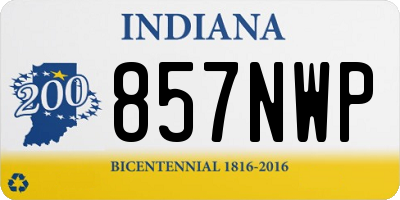 IN license plate 857NWP