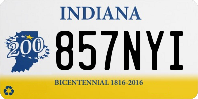 IN license plate 857NYI