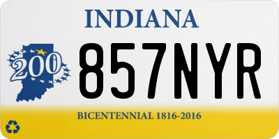 IN license plate 857NYR