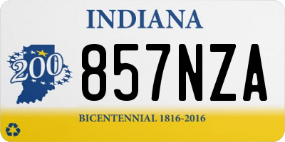 IN license plate 857NZA