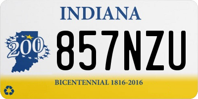 IN license plate 857NZU