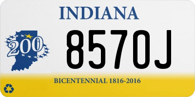 IN license plate 857OJ
