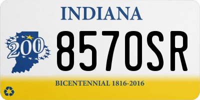 IN license plate 857OSR