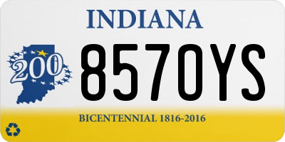 IN license plate 857OYS