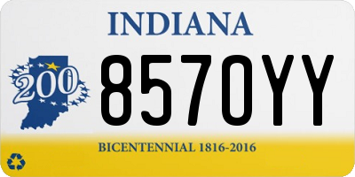 IN license plate 857OYY