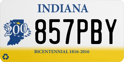 IN license plate 857PBY