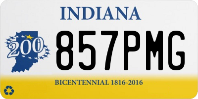 IN license plate 857PMG