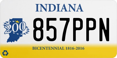IN license plate 857PPN