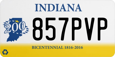 IN license plate 857PVP