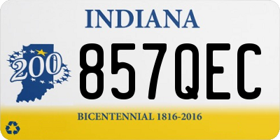 IN license plate 857QEC