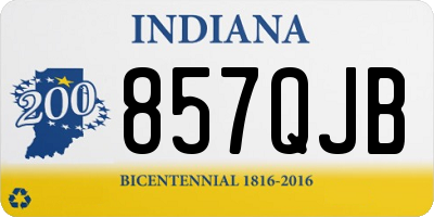 IN license plate 857QJB
