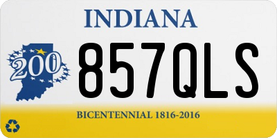 IN license plate 857QLS