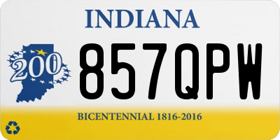 IN license plate 857QPW
