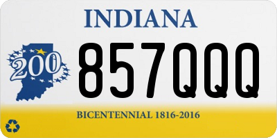 IN license plate 857QQQ