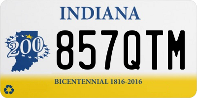 IN license plate 857QTM