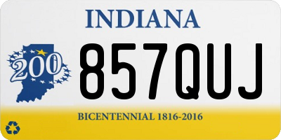 IN license plate 857QUJ