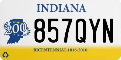 IN license plate 857QYN