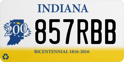 IN license plate 857RBB