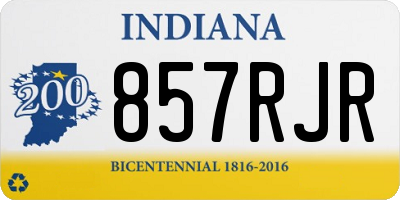 IN license plate 857RJR