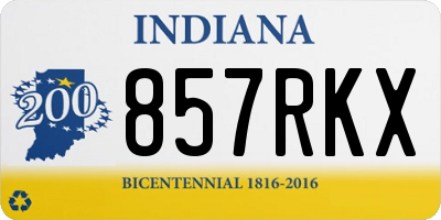 IN license plate 857RKX