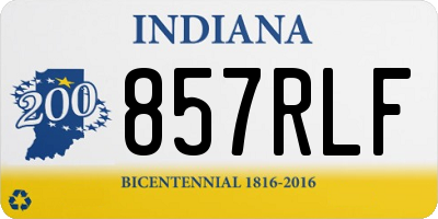 IN license plate 857RLF