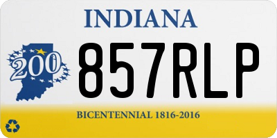 IN license plate 857RLP