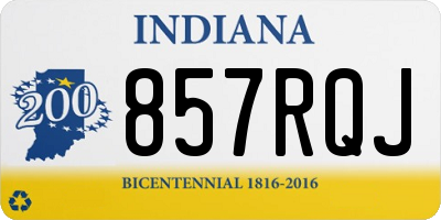 IN license plate 857RQJ