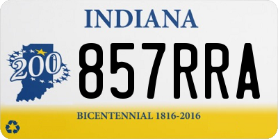 IN license plate 857RRA