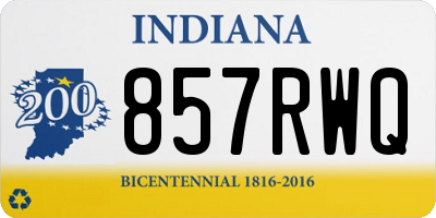 IN license plate 857RWQ