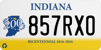 IN license plate 857RXO