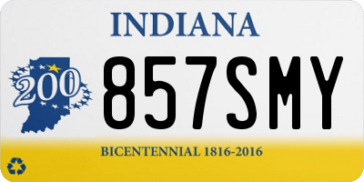 IN license plate 857SMY
