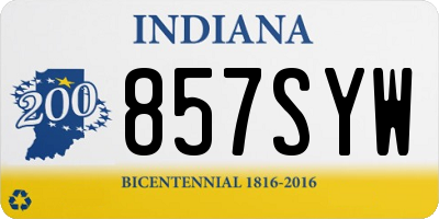 IN license plate 857SYW