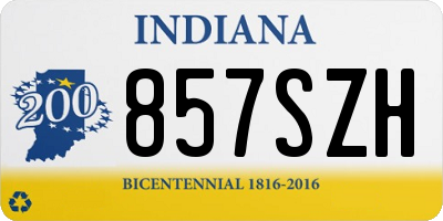 IN license plate 857SZH