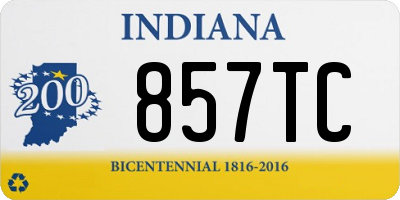 IN license plate 857TC