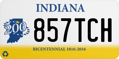 IN license plate 857TCH