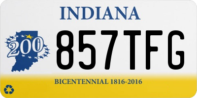 IN license plate 857TFG