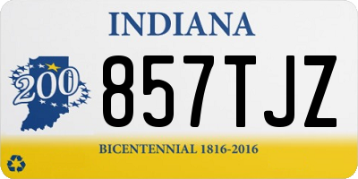 IN license plate 857TJZ