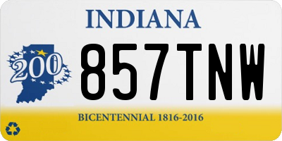 IN license plate 857TNW