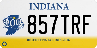 IN license plate 857TRF
