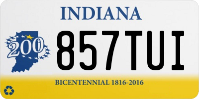 IN license plate 857TUI