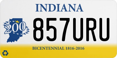 IN license plate 857URU