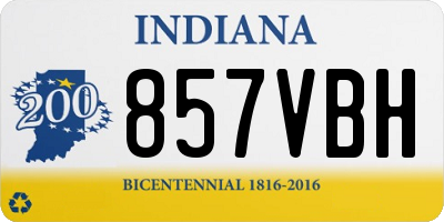 IN license plate 857VBH