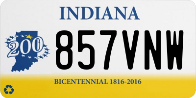 IN license plate 857VNW